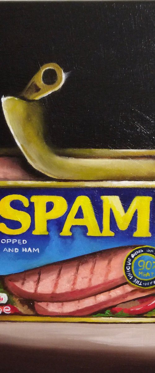 Big SPAM  #1 still life by Jane Palmer Art