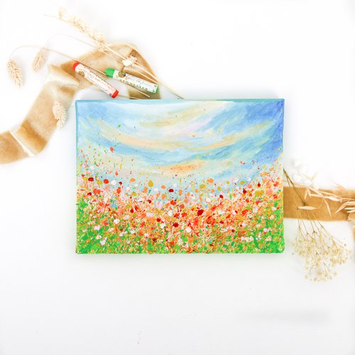 Spring Beauty - Small Original Painting by Shazia Basheer