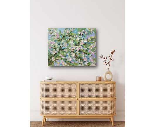 Blossom Serenity - Original Impasto Painting