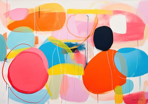 Colorful circle shapes abstract 1212235 by Sasha Robinson