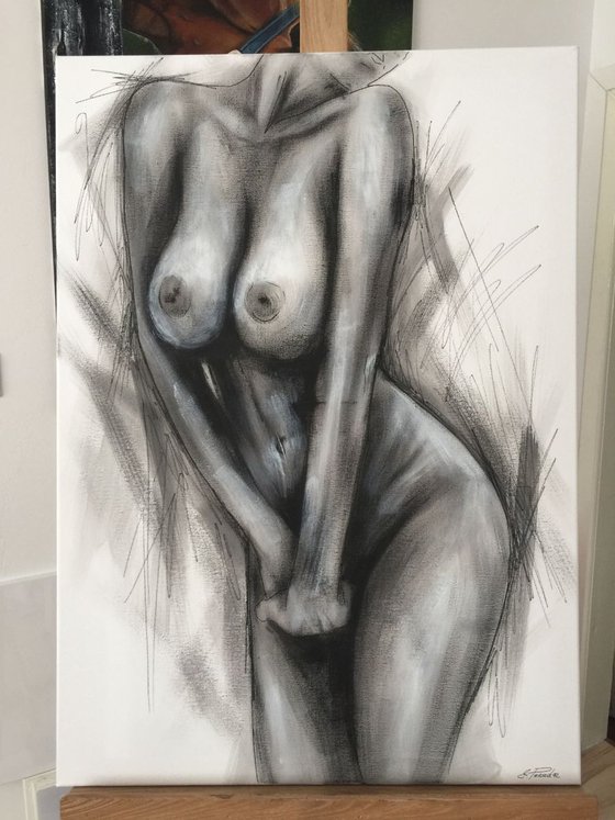 Naked woman Eka Peradze Art