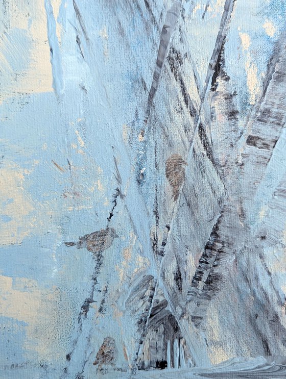 Birds in blue