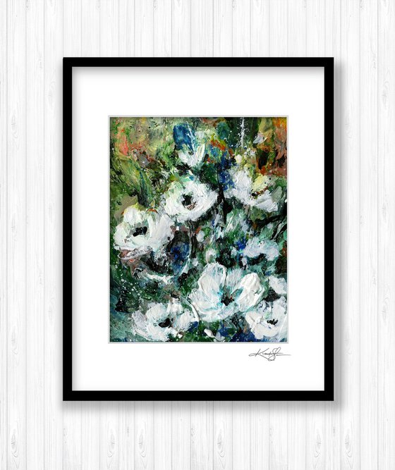 Floral Delight 55 - Textured Floral Abstract Painting by Kathy Morton Stanion