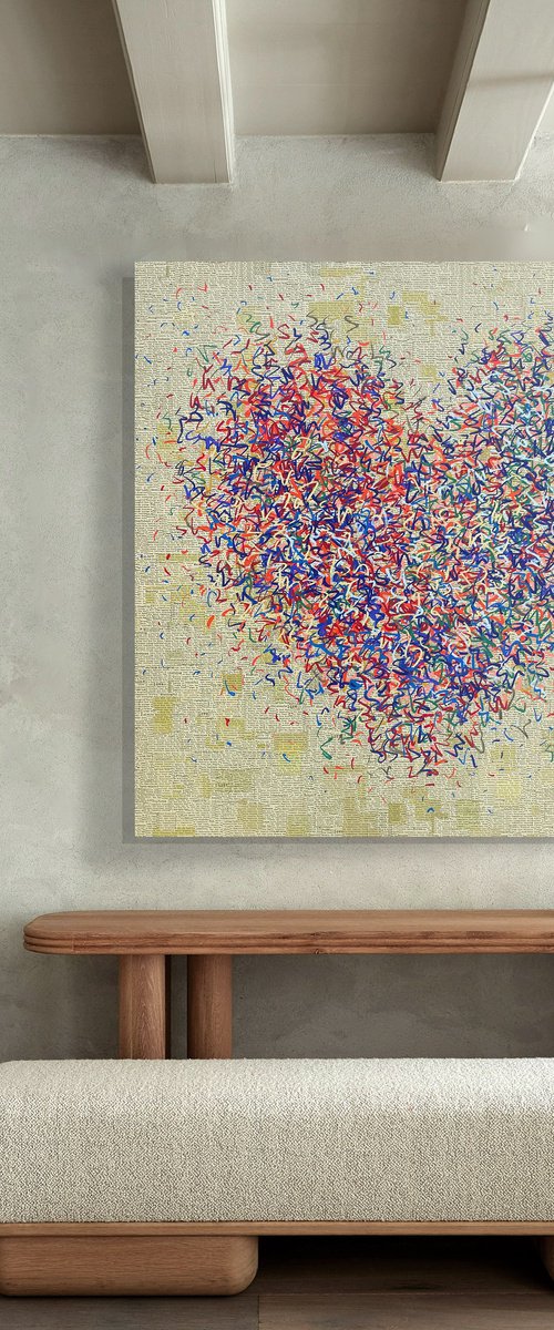 Resilient Optimist 127 x 127cm by George Hall