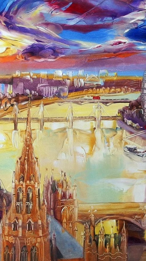 Angel Above London by Silvija Drebickaite