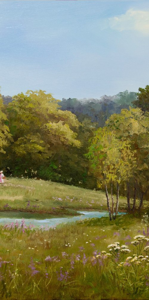 Country landscape by Tetiana Vysochynska