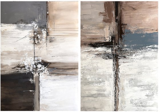 Diptych Echoes of Balance