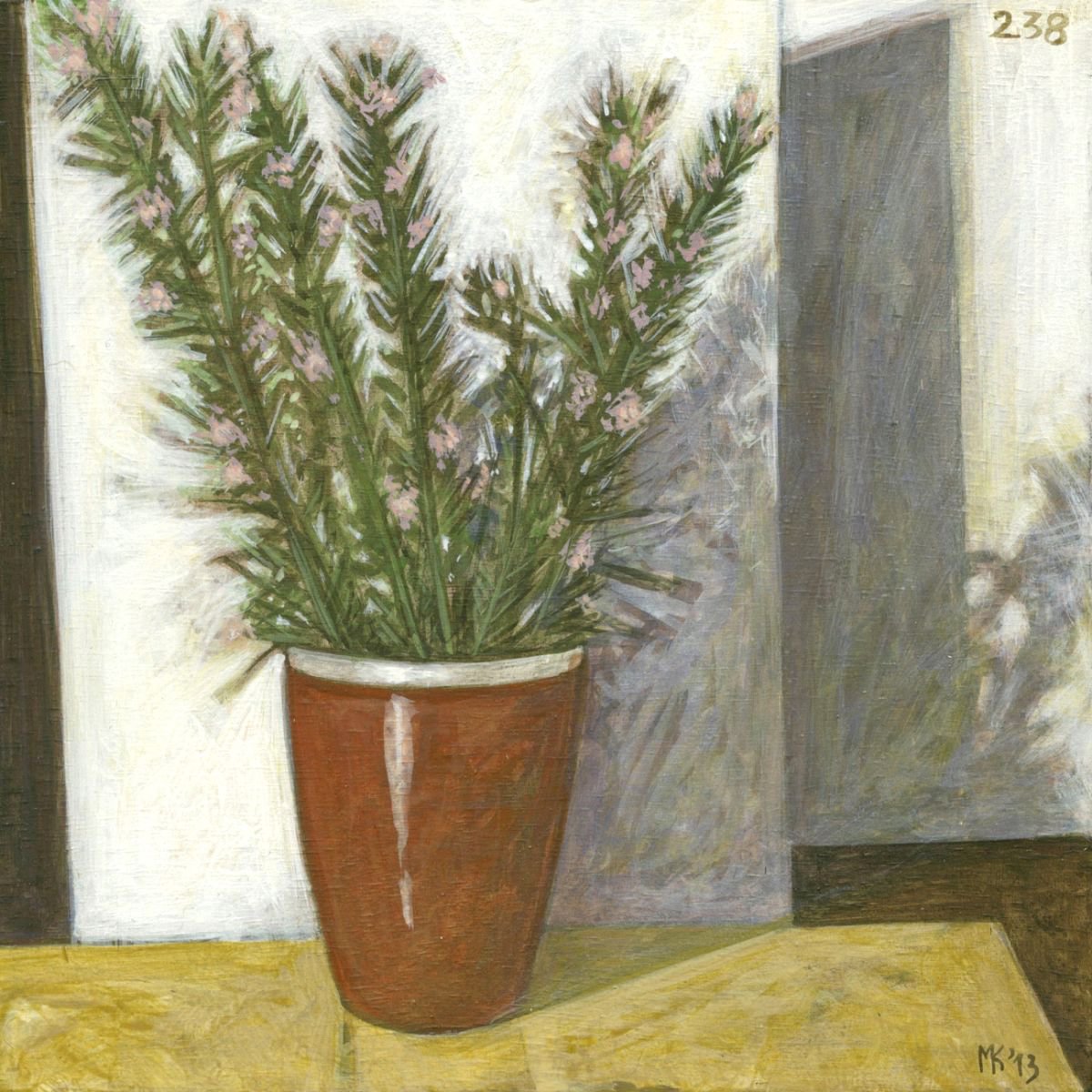 Day238, Still life with rosemary pot by Markos Kampanis