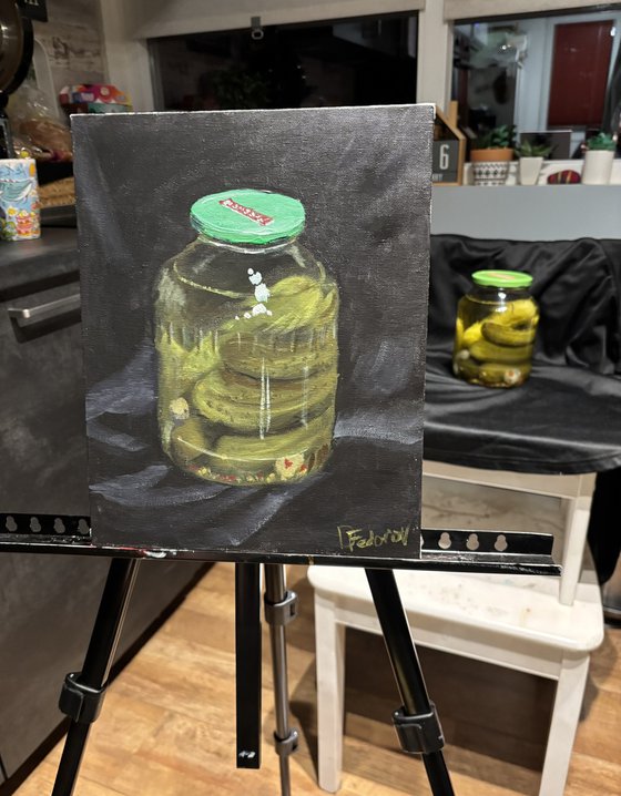 Jar of Pickles Still Life