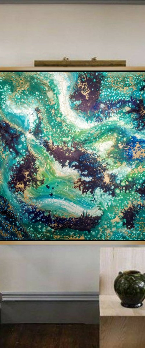 Extreme (91x91cm) by Eleni Denart