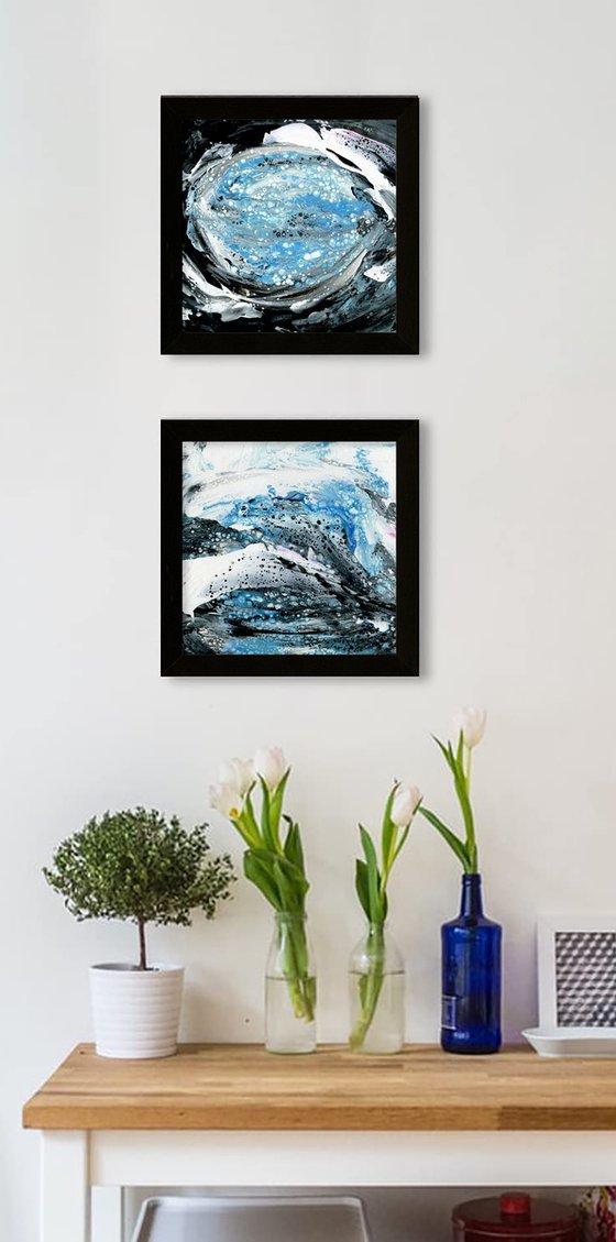 Natural Moments 92 - Framed  Abstract Art by Kathy Morton Stanion