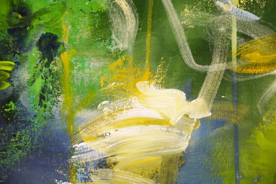 The lake with calla lilies