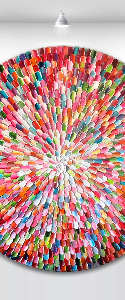 'Pacific bloom VIII' - 36x36” by Tatiana Georgieva