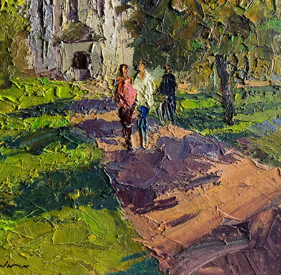 Morning Near the Temple