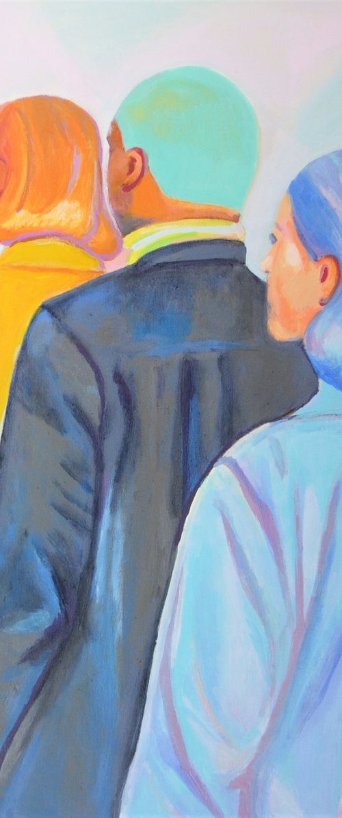 People / 90 x 90  X 5 cm by Alexandra Djokic