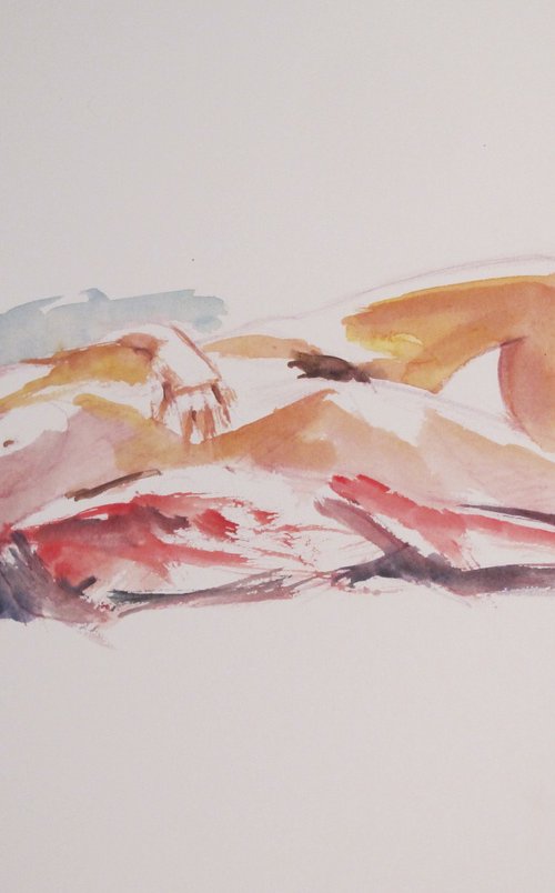 reclining female nude by Rory O’Neill