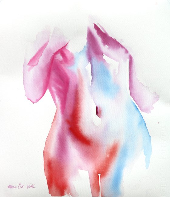 Nude painting "In Fluid Form III"