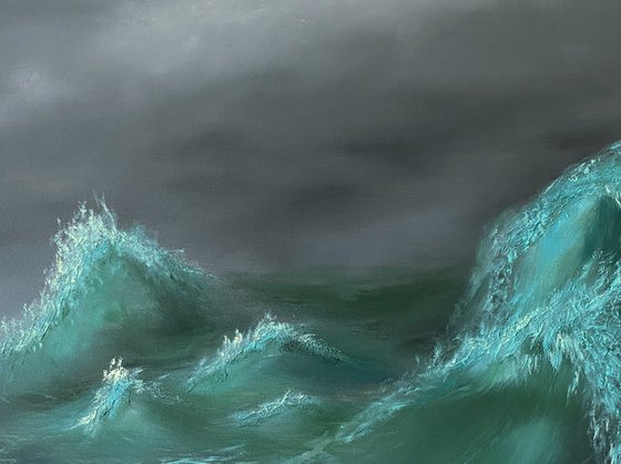 Wild Sea, 70 х 100 cm, oil on canvas