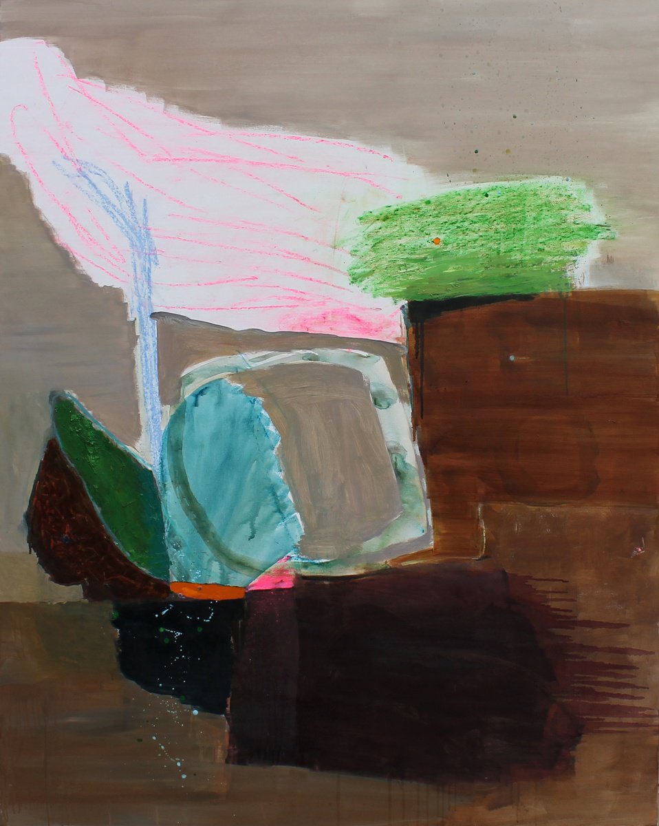 Organic Abstract Painting By Sergiy Dekalyuk, 47 X 59", Almost Spring, Original Artwork