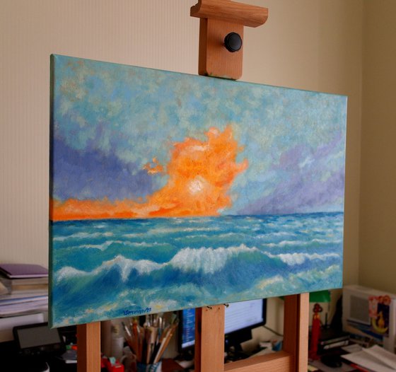 Sunset on Sea Shore