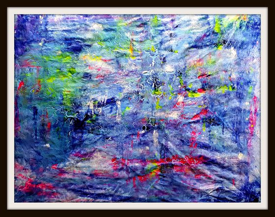 Earthquake -01- (n.240) - 90 x 70 x 2,50 cm - ready to hang - acrylic painting on stretched canvas