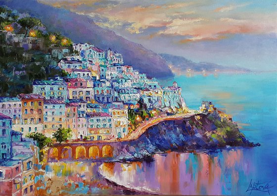 Summer evening on the Amalfi coast