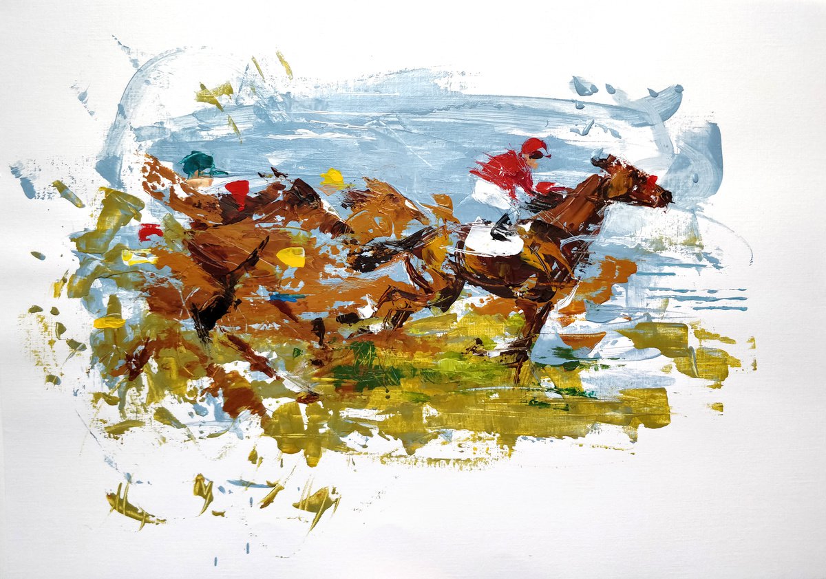 Horse racing by Anna Cher