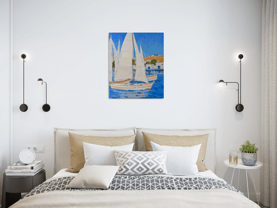 White Sails in the Greek Islands