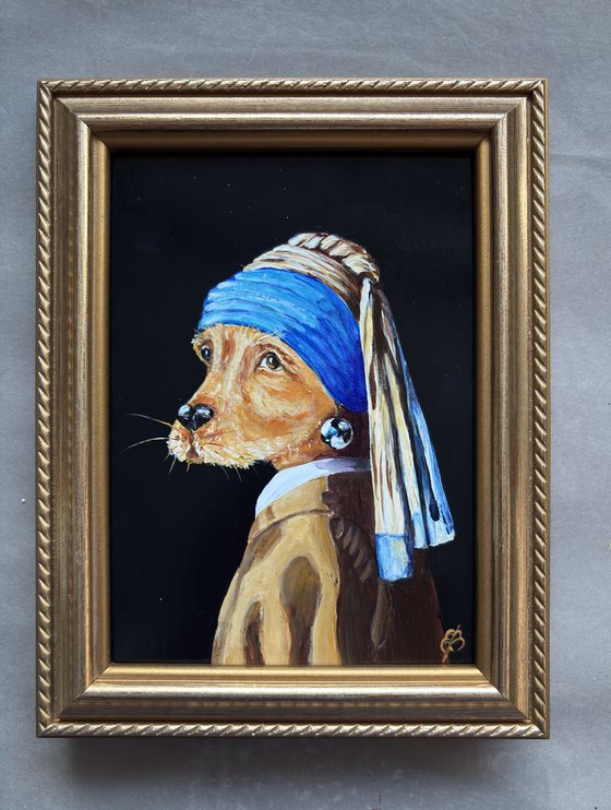 Dog with a pearl earring #26