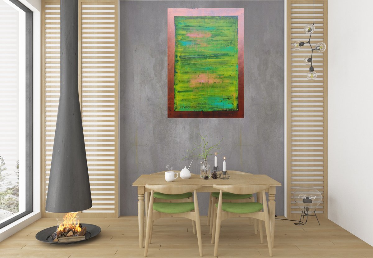 Sweet memories- large abstract painting by Ivana Olbricht