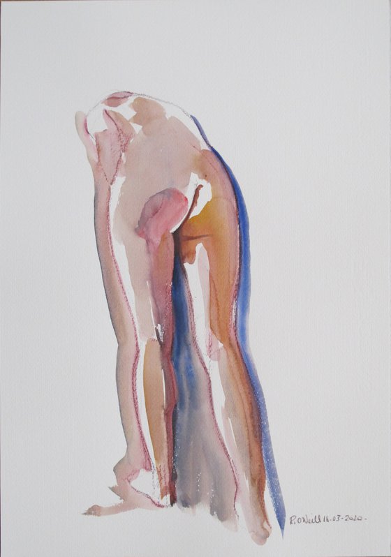 Standing female nude