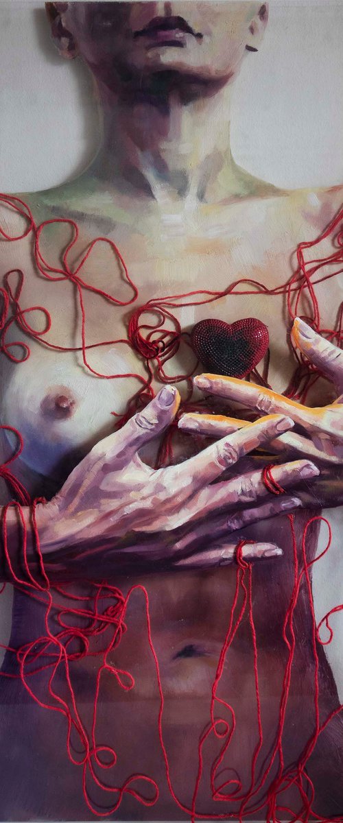 Little black heart by Kateryna Bortsova