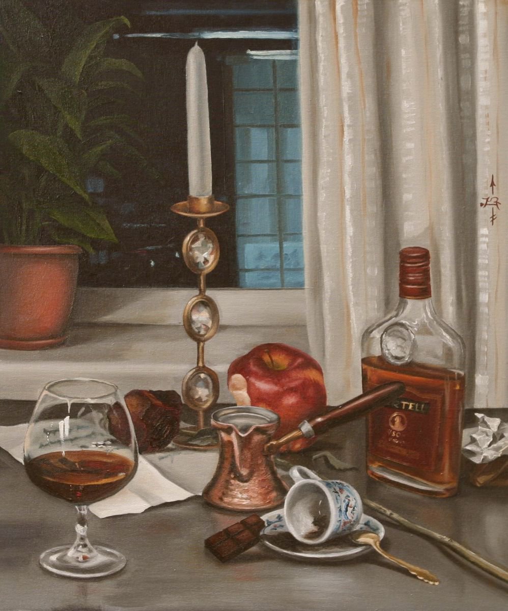 Evening. Coffee and brandy by Irina Sergeyeva
