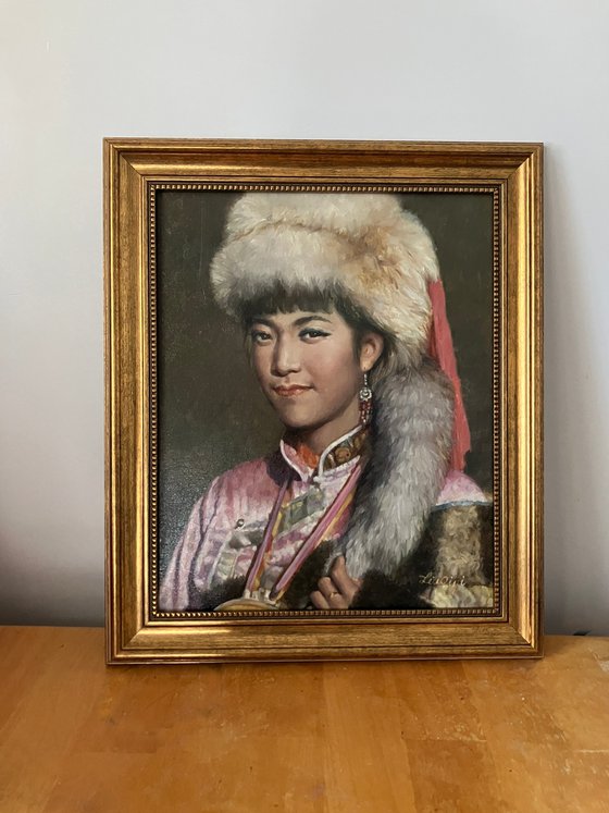 Portrait of a Tibetan bride