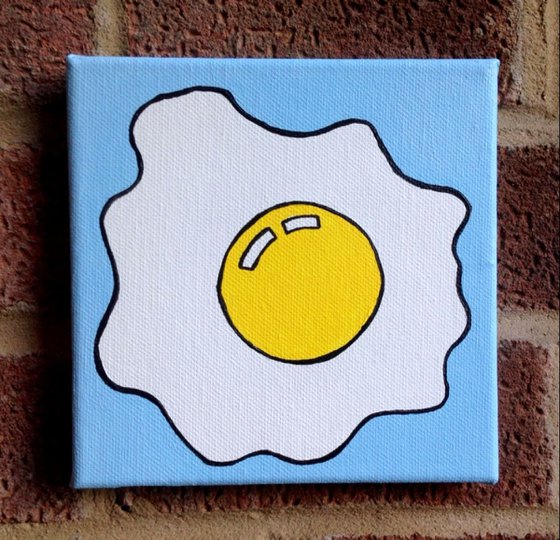 Fried Egg Pop Art Canvas Painting