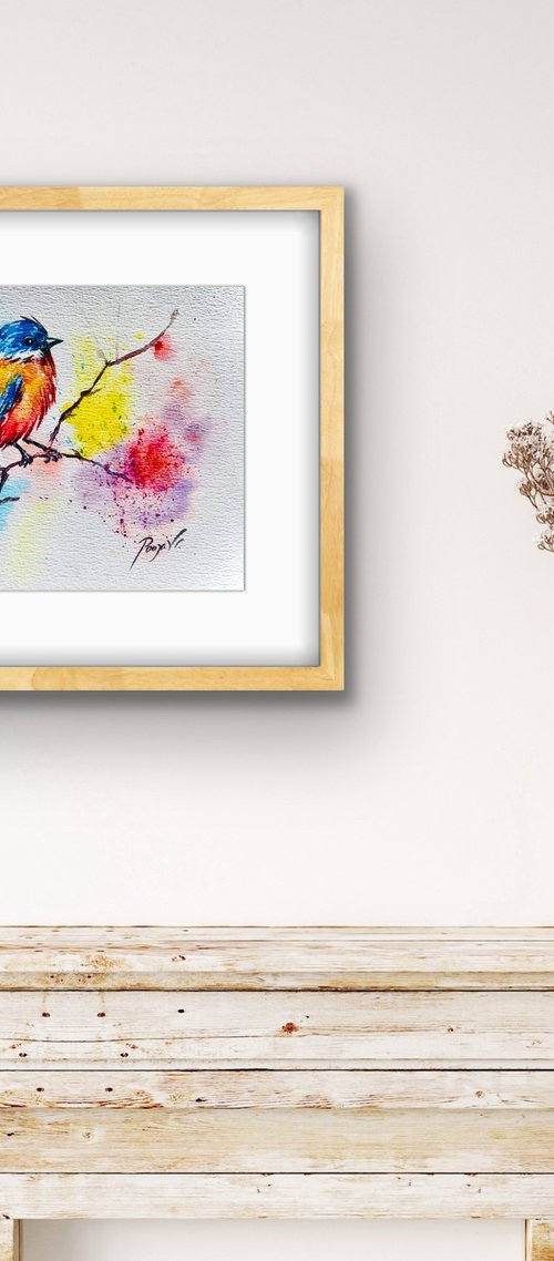 Bird Songs in Blue (1) by Pooja Verma