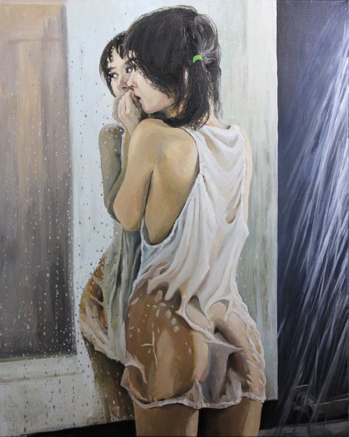 Modesty. 80x100 cm by Linar Ganeev