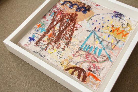NOON - framed small abstract artwork/home decor gift