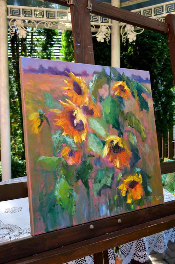 Expression with sunflowers