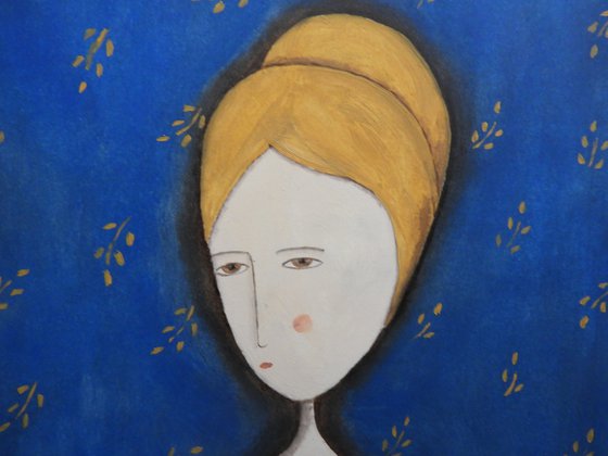 The cobalt blue Lady