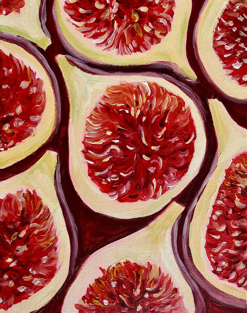  Fiery Figs By Dal Kaur, 11 X 14, Artwork For Sale On Artfinder