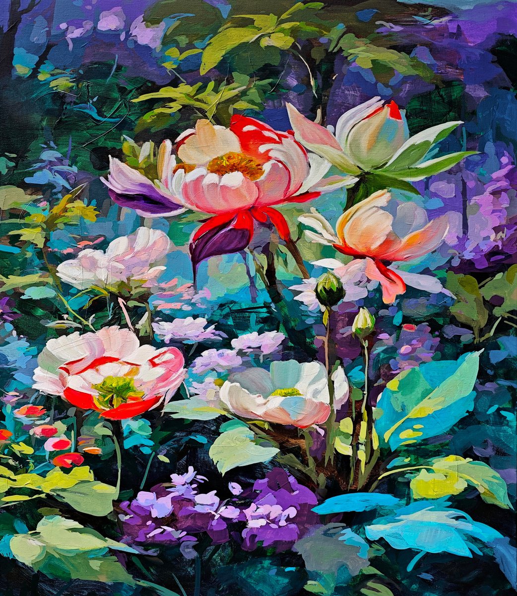  Whispers Of Petals By Daniel Bulimar Henciu, 37 X 43, Artwork For Sale On Artfinder