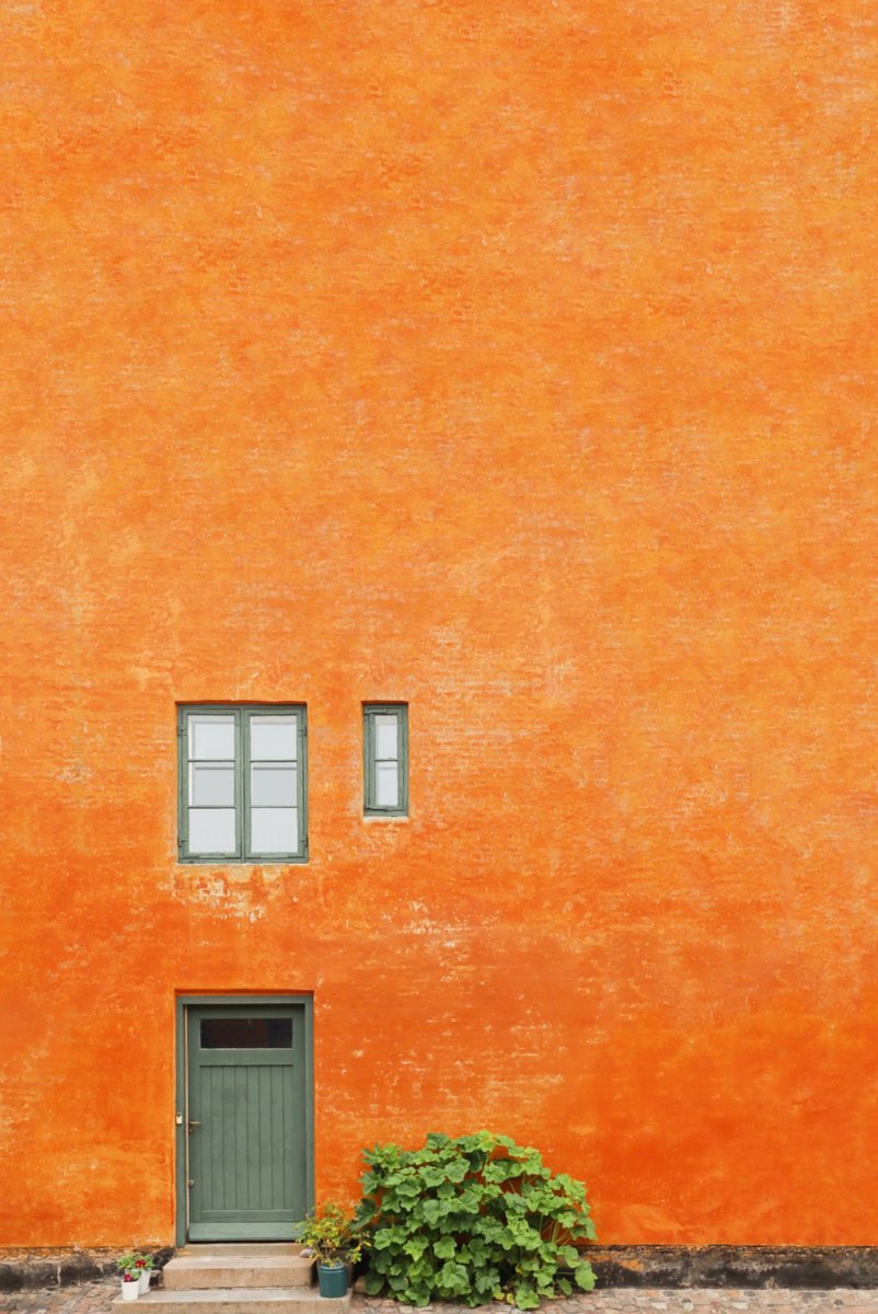 Photorealistic Photograph , Orange Old House By Marcus Cederberg, 20 X 28, Artwork For Sale On Artfinder