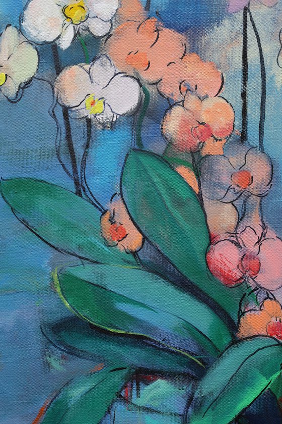 Orchids and Green Bananas