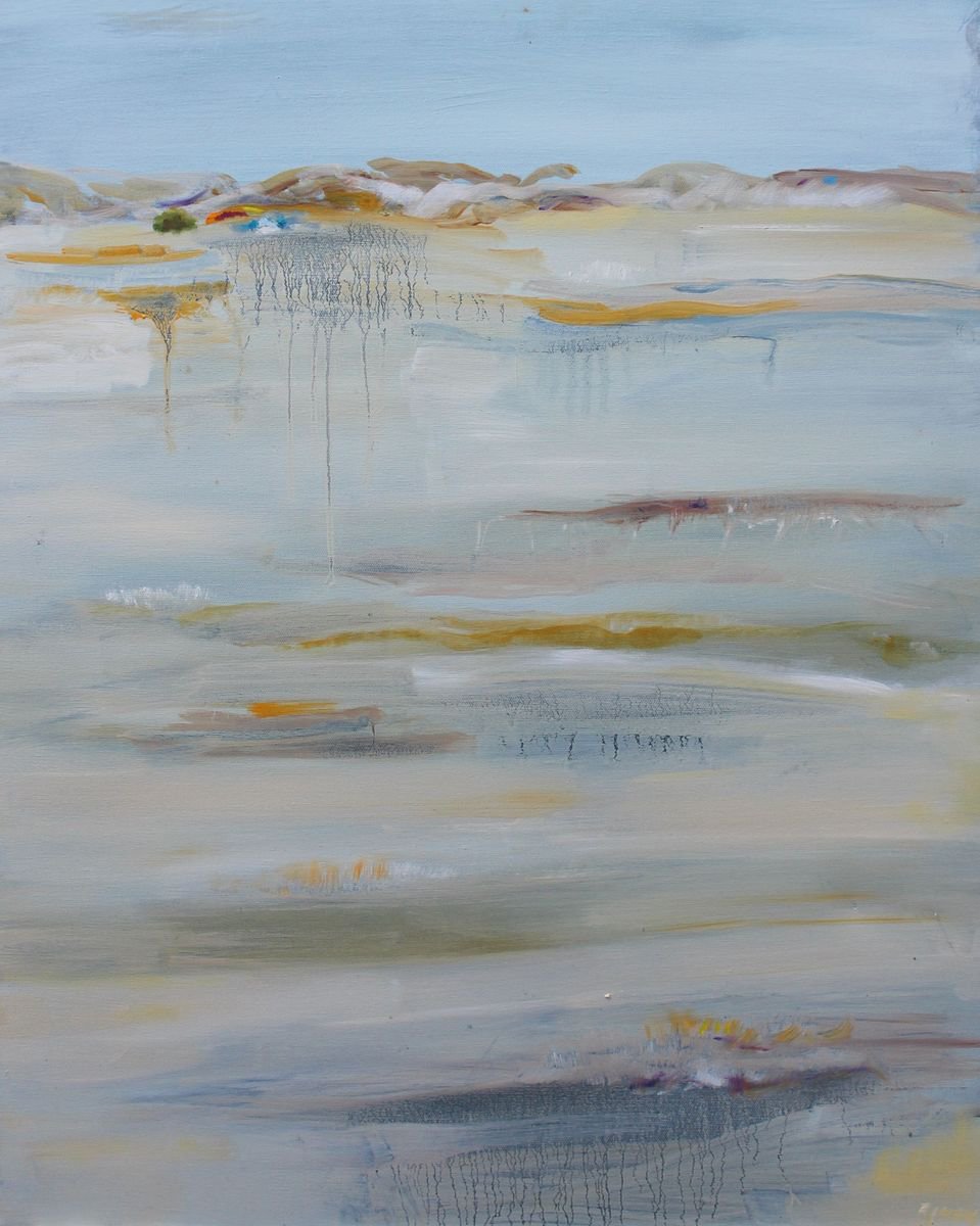 Impressionistic Landscape Oil Painting By Maureen Finck, 24 X 30", Landscape, Burra, Original Artwork