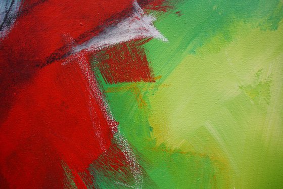 Red & Green Abstract