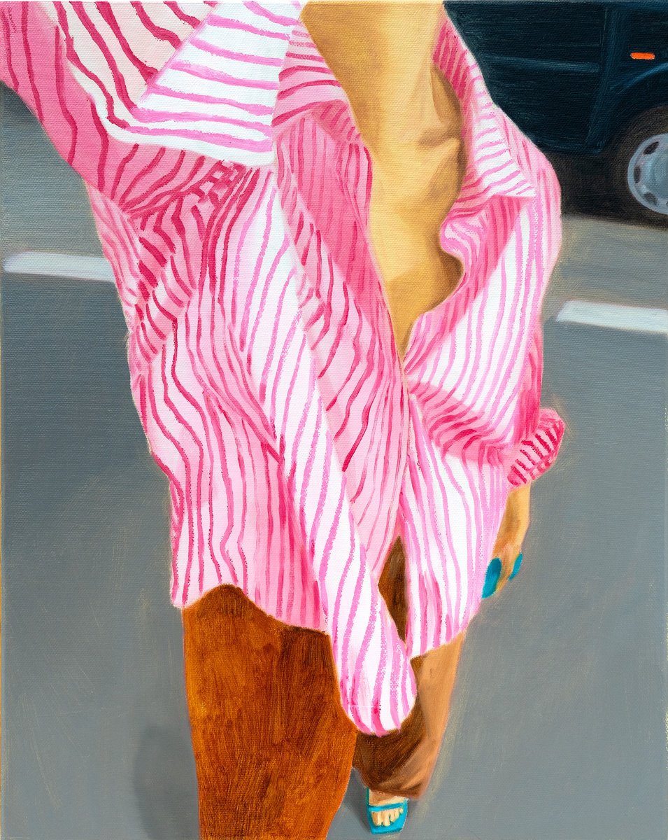 Expressive Portrait Oil Painting By Ara Youn, 14 X 18, London, Original Artwork