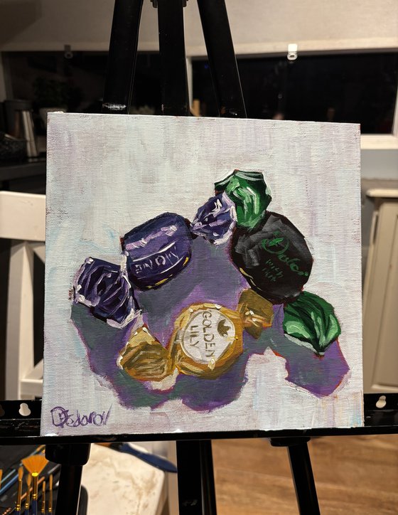 Wrapped Moments: Candy Still Life
