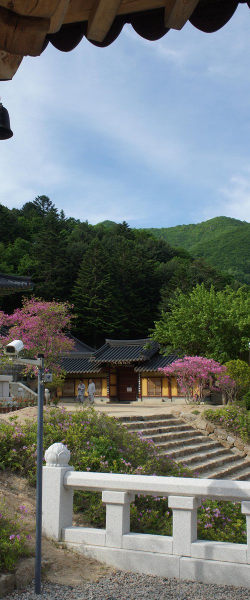 A Small Bell Frames the Mountain by sangwon jeon