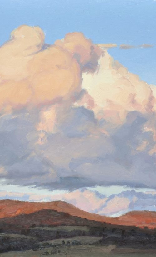 October 2, clouds at sunset by ANNE BAUDEQUIN